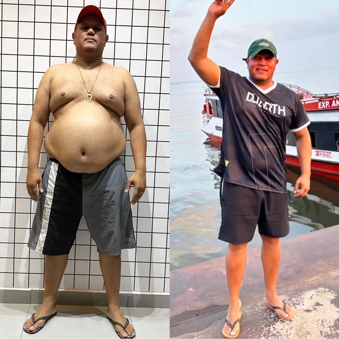 Antes e Depois Aluno 1